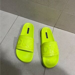Dolce and Gabbana mens logo slides